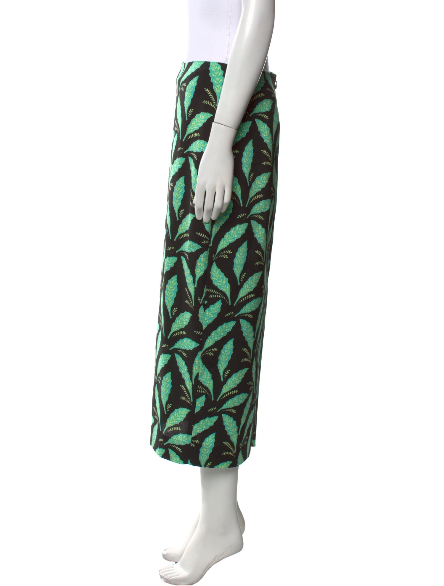 Diane von Furstenberg Printed Midi Length Skirt